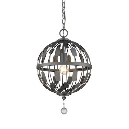Z-Lite Almet 1 Light Pendant, Bronze 430B12-BRZ